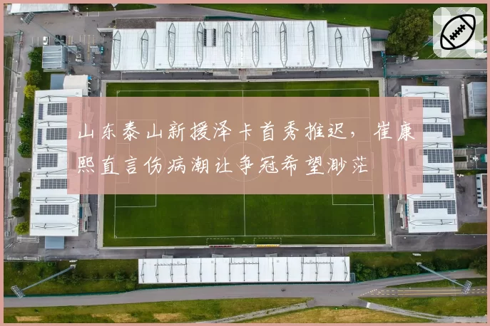 山东泰山新援泽卡首秀推迟，崔康熙直言伤病潮让争冠希望渺茫